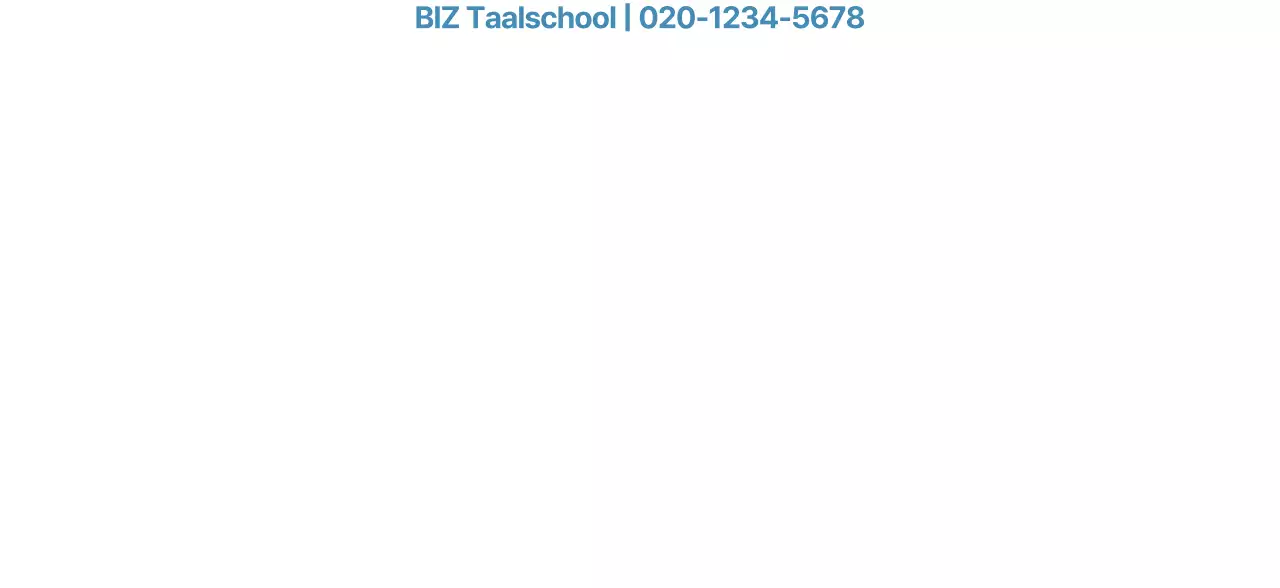 Een taalschool promoten met blauwe en gele foto's van buitenlandse landschappen