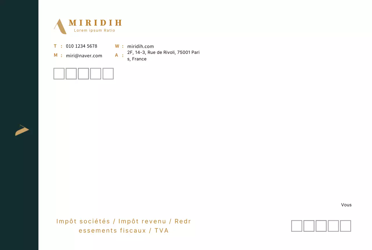 logo turquoise foncé propre entreprise fiscalité comptabilité