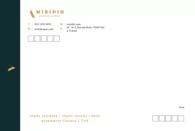 logo turquoise foncé propre entreprise fiscalité comptabilité