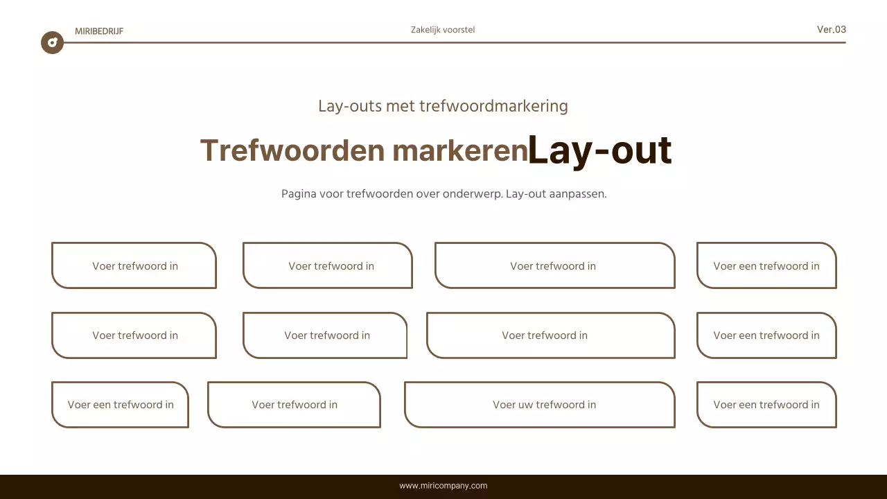 Eenvoudig bruin en wit tekstmarkeringsrapport