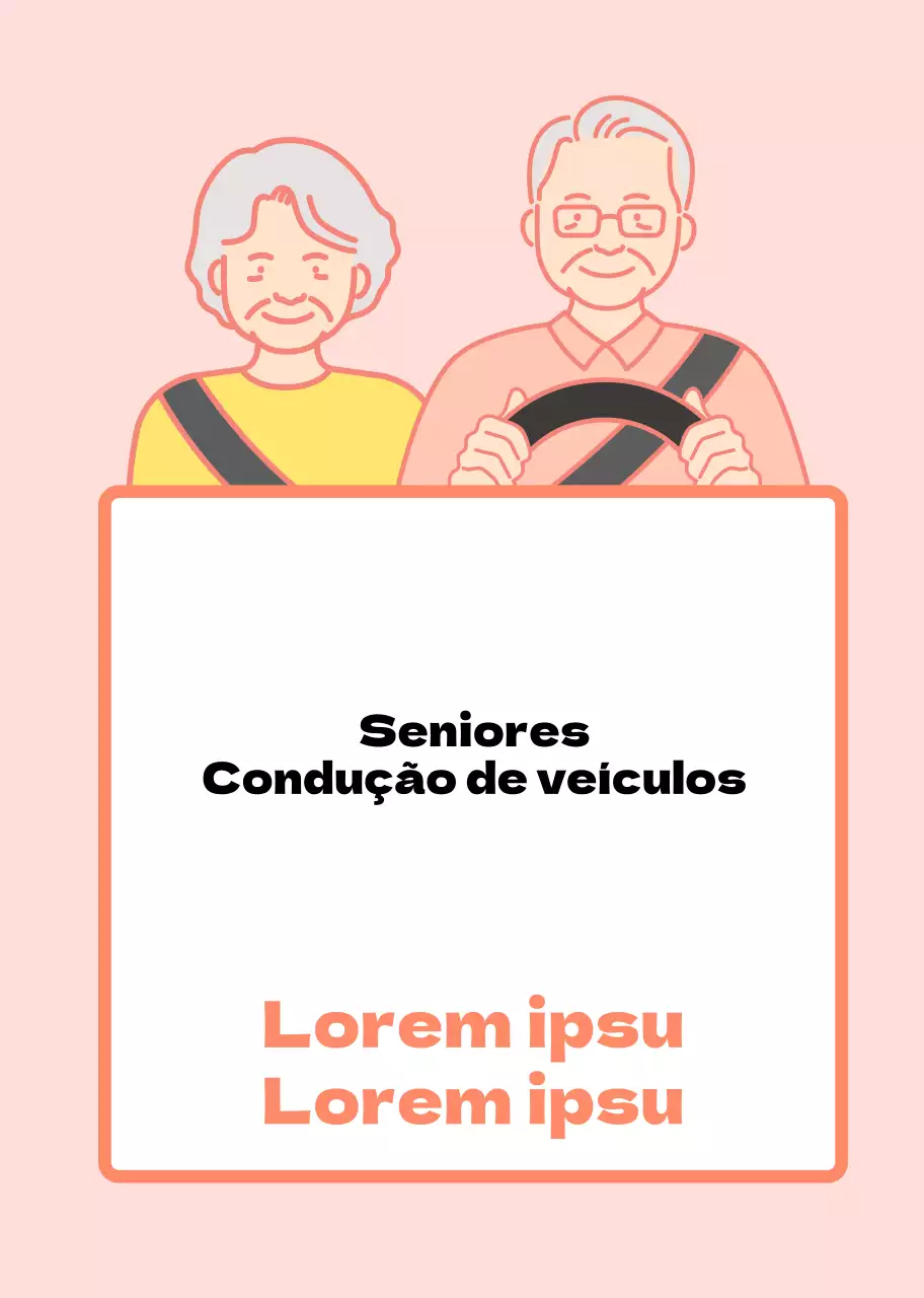 Íman para carro com condutor idoso