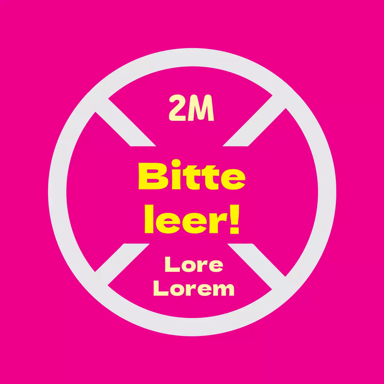 Rosa Illustration saubere Korona Prävention