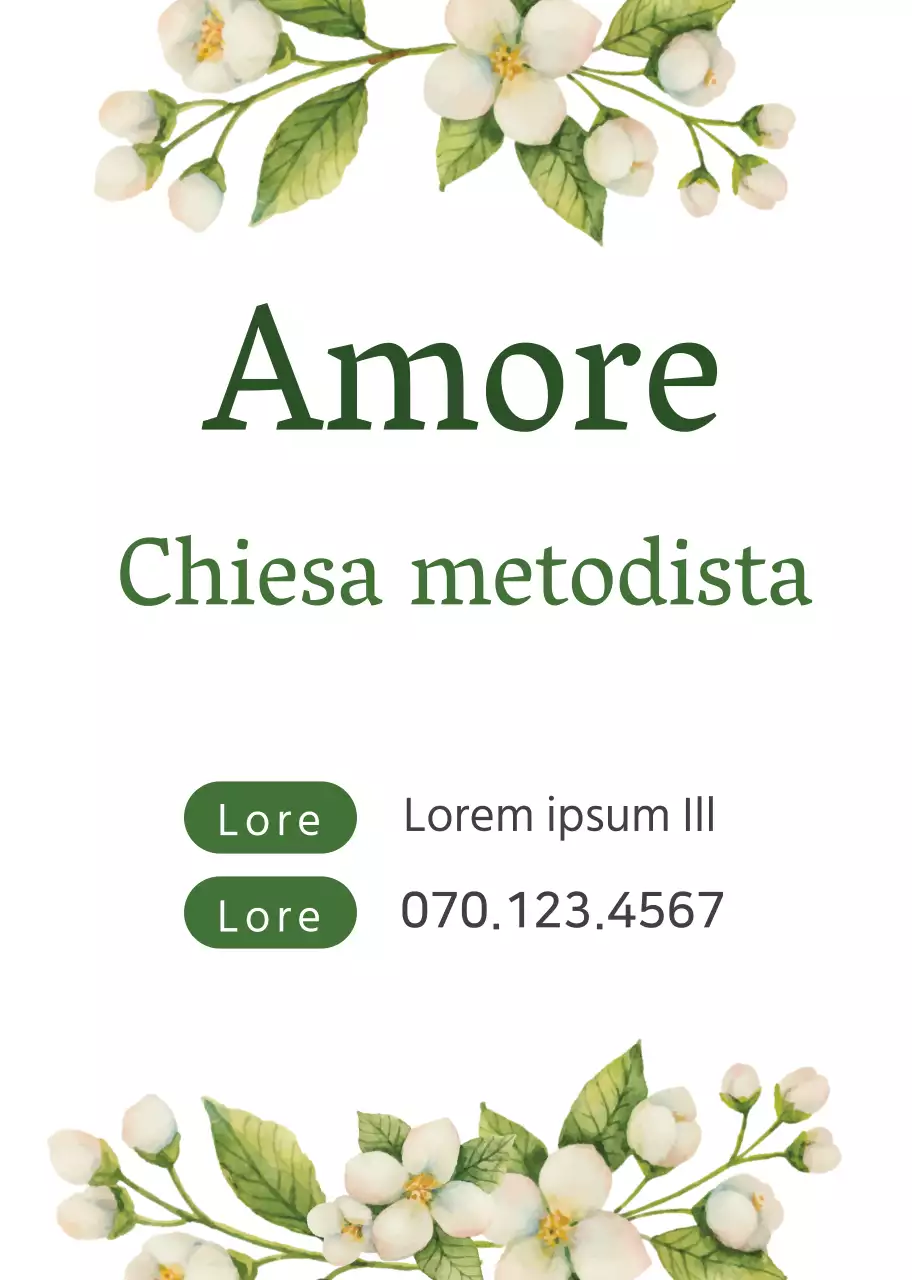 bianco verde fiore illustrazione illustrazione chiesa promozione