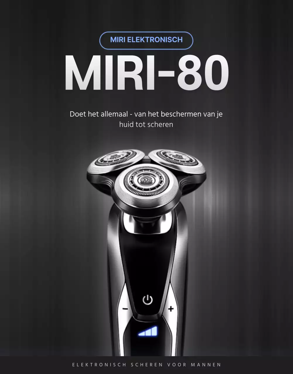 Promoot elektronica met een eenvoudig zwart en zilver concept