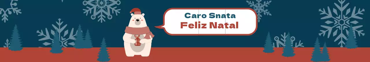 Ilustração azul Prenda de Natal de inverno