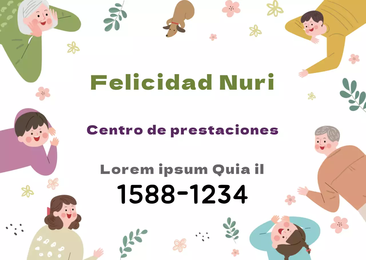 Blanco cálido carácter ilustración centro de bienestar