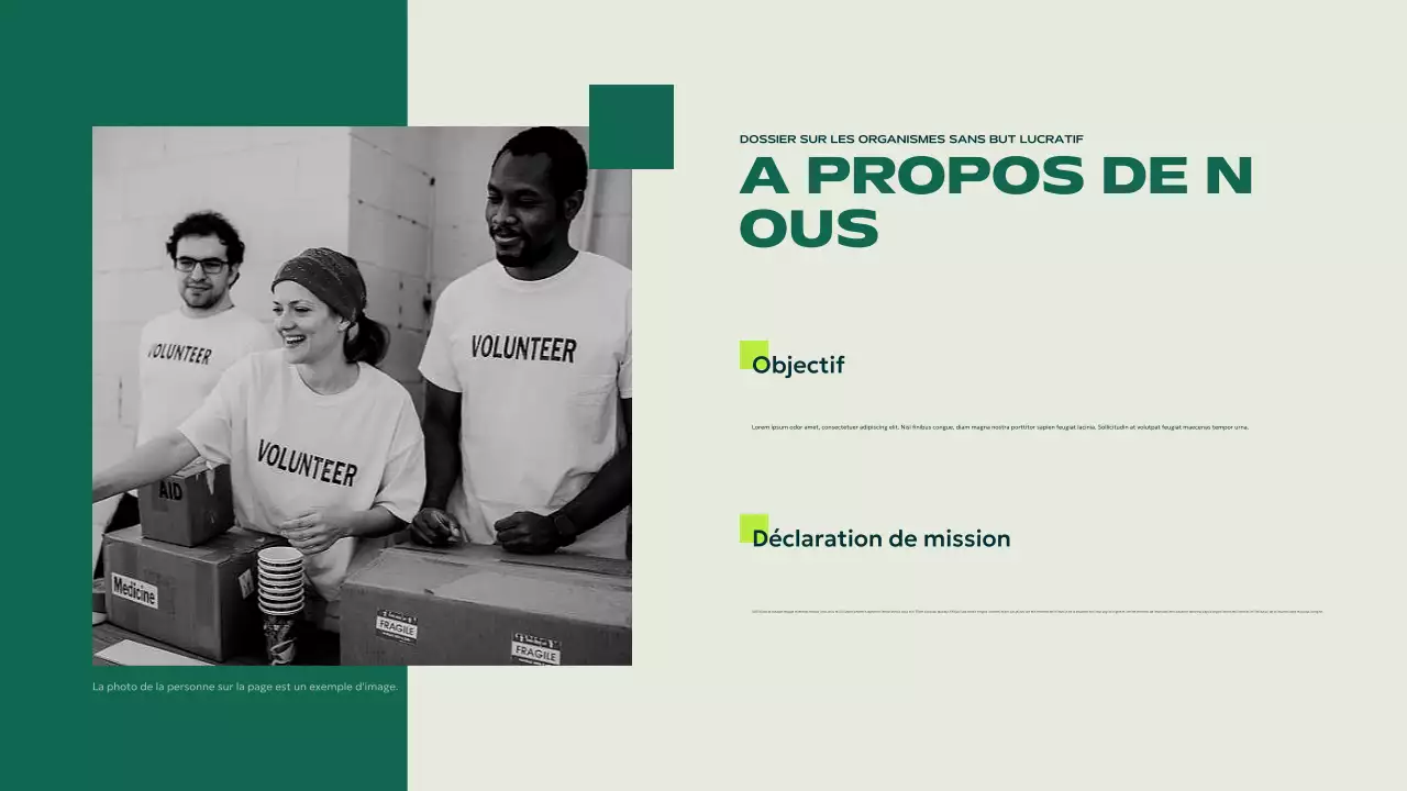 green modern non-profit announcement