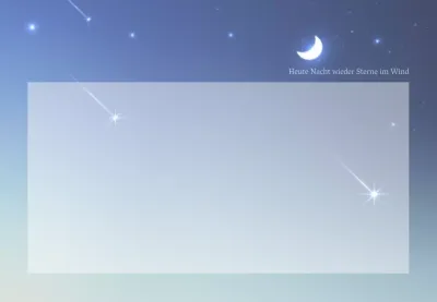 Blaue bunte Verse Stimmung Nachthimmel