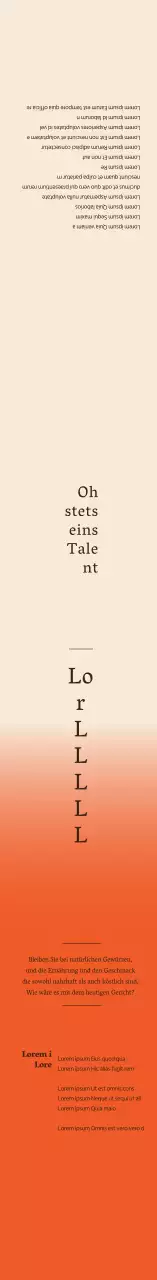 Elfenbeinfarbenes Etikett für Kimchi-Eintopf mit Farbverlauf