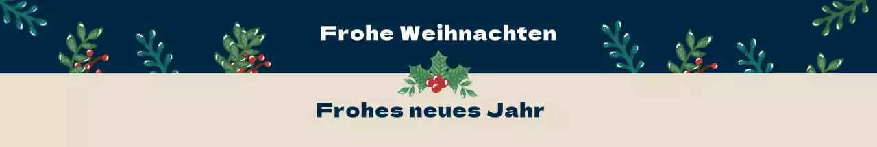 blau Illustration Weihnachten Neujahr