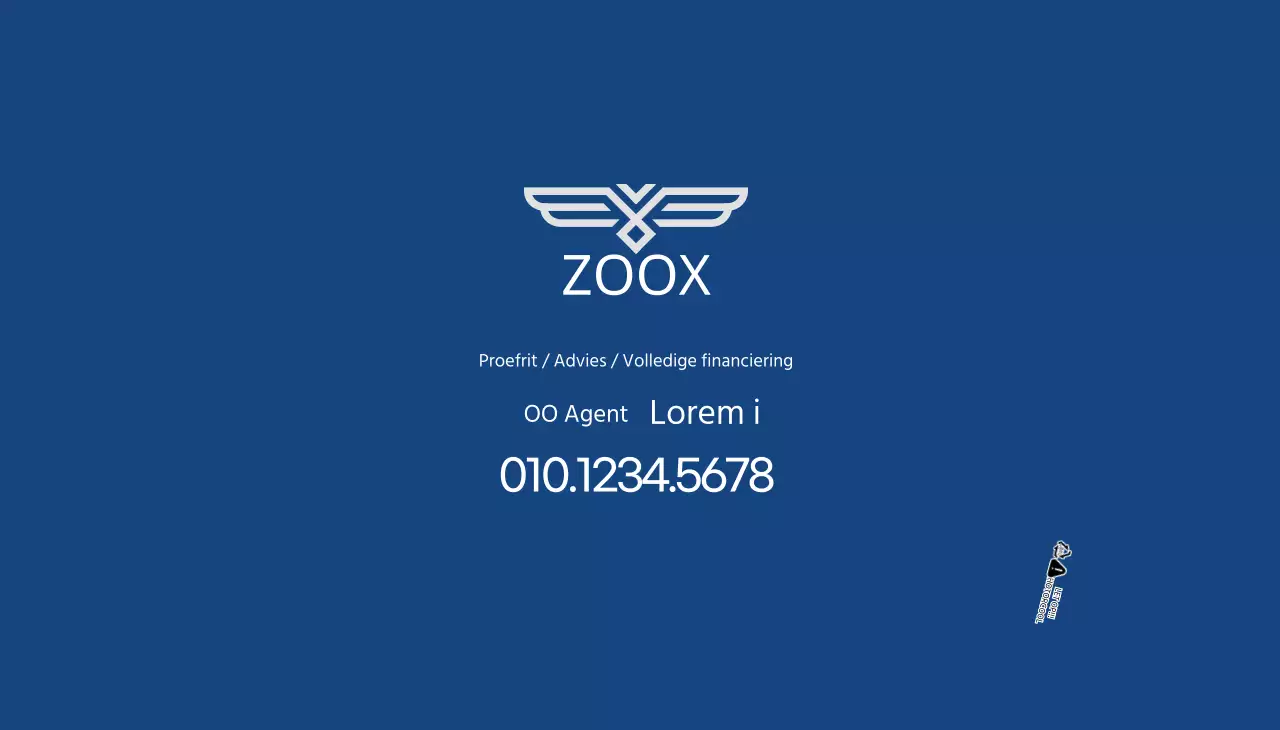 Blue Simple Autodealers Promotie