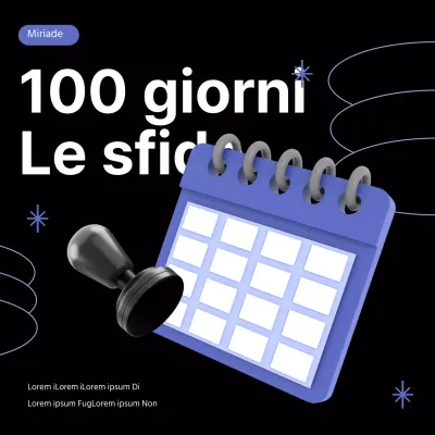 Black Purple Simple ChallengeFlussi Instagram per gli eventi