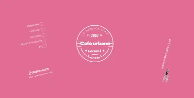 White Pink Neat Symbols Cafe