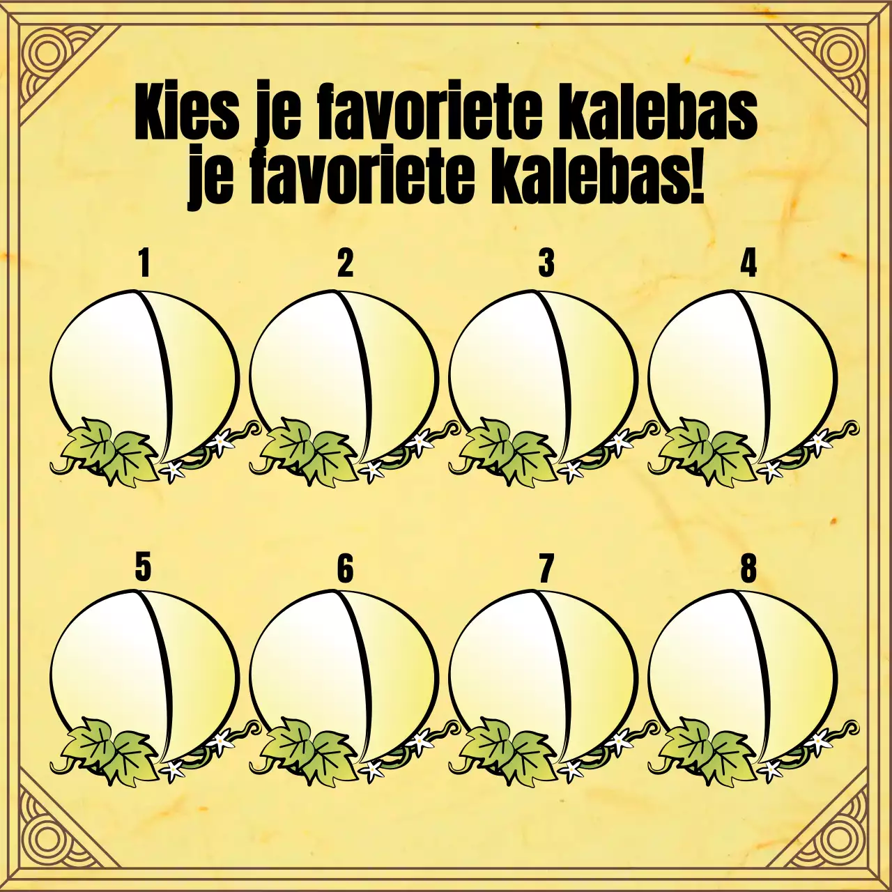 Nieuwjaarswaarzeggerij met de traditionele illustratie van een gele koe