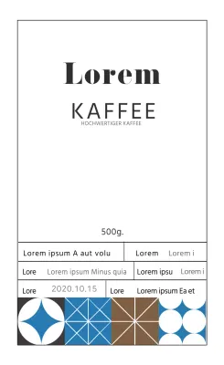 Etiketten für Kaffeebohnen 03