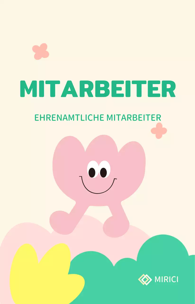 Buntes, spritziges, niedliches Charakter-Illustrations-Profil für die Anpreisungskampagne