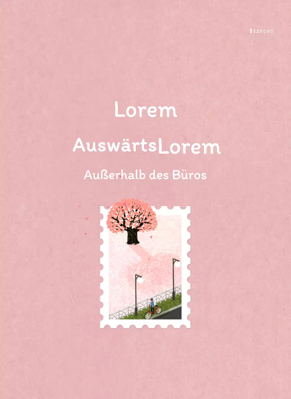 Stempelillustrationen mit einem warmen Konzept