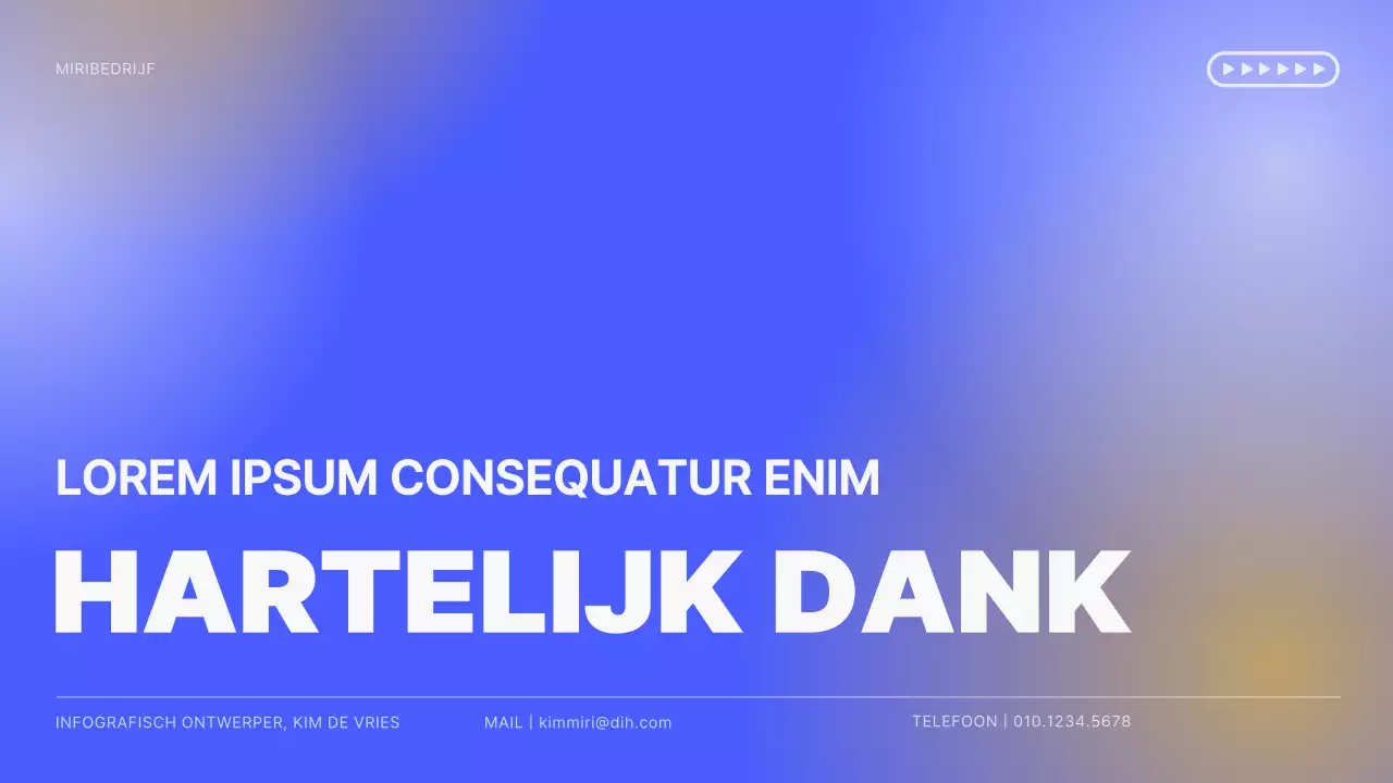 Geel en blauw kleurverloop Eenvoudige grafieken en infographics Conceptueel prestatierapport