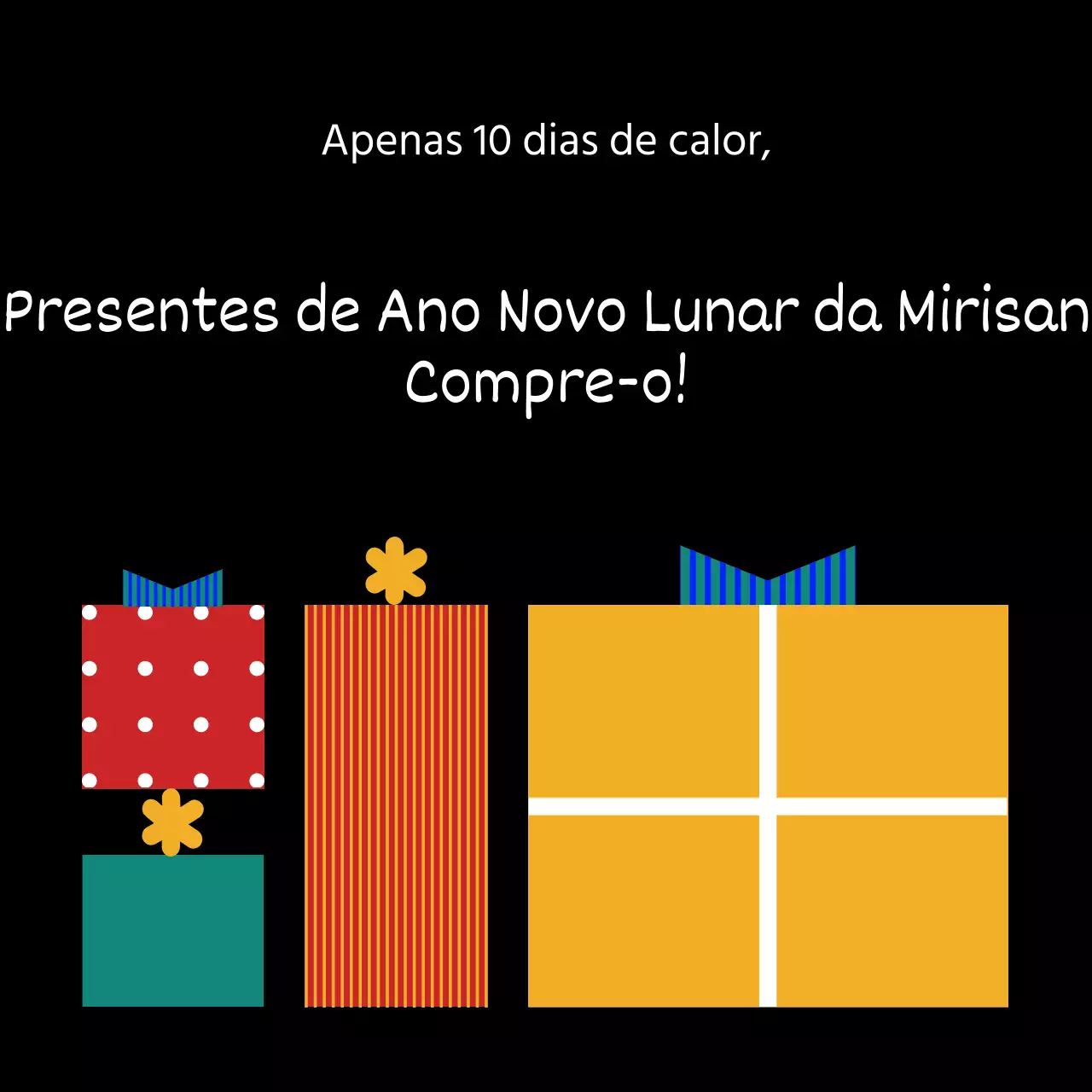 Promover um evento simples de oferta de Ano Novo Lunar amarelo e preto