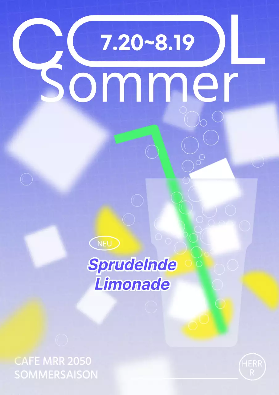 Glamourism Sommergetränk in Blau