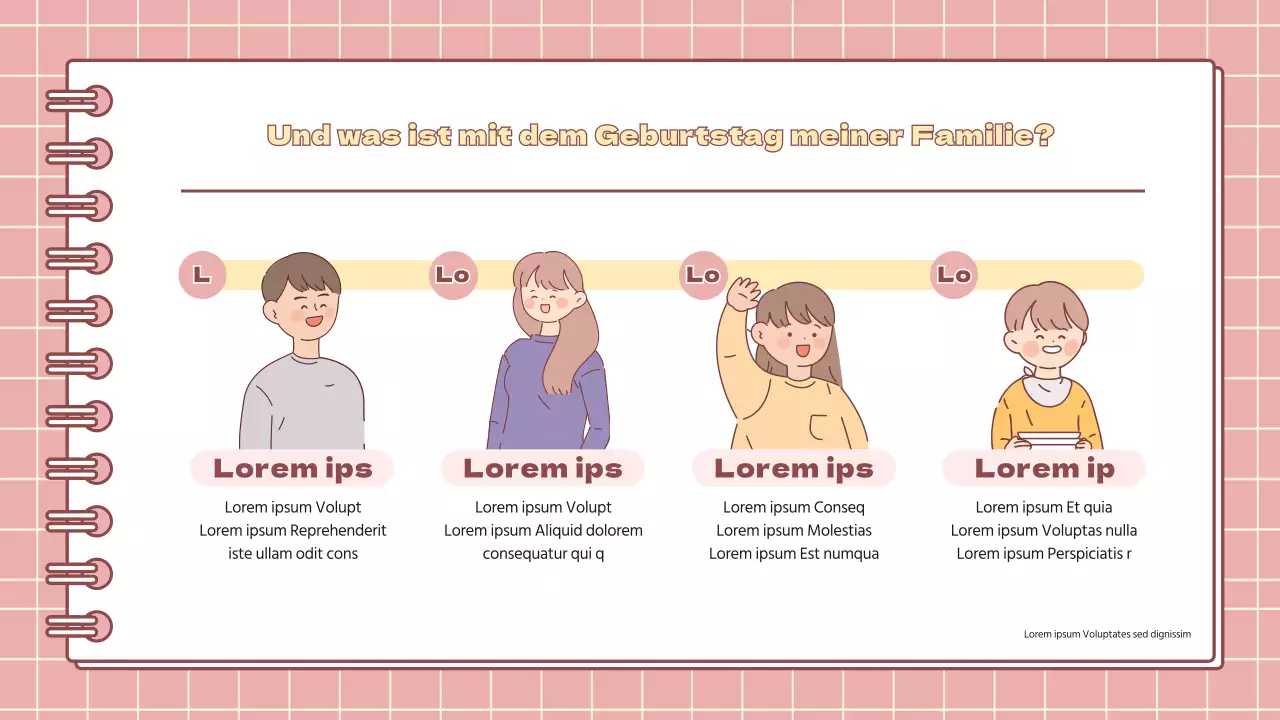 Minimalistische Grundschulferien-Hausaufgabenpräsentation in Rosa und Gelb