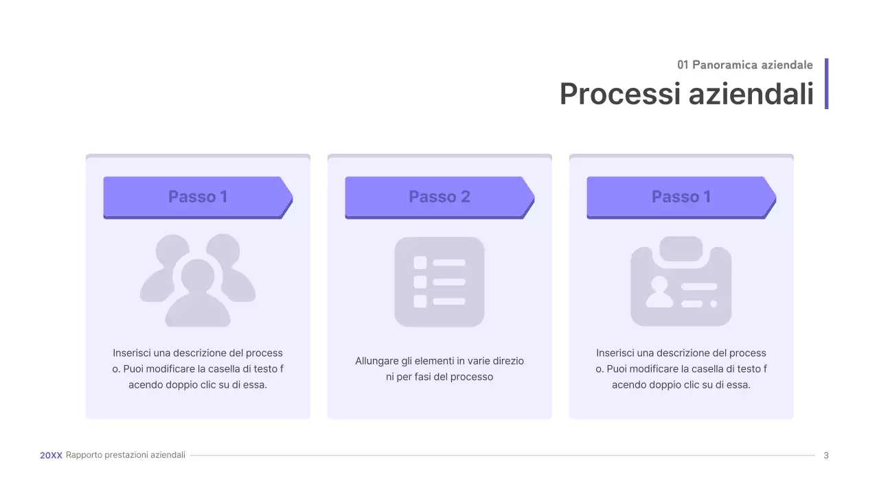 Kit di presentazione aziendale viola, concetto di interfaccia utente tridimensionale