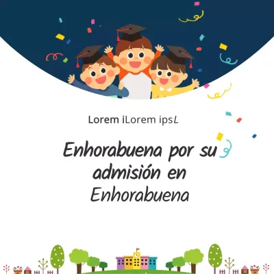 Una bonita celebración de la vuelta al cole en azul marino