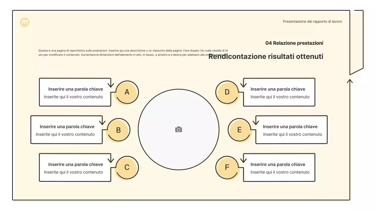 Forme puntiformi con frecce in giallo chiaro Kit di presentazione aziendale