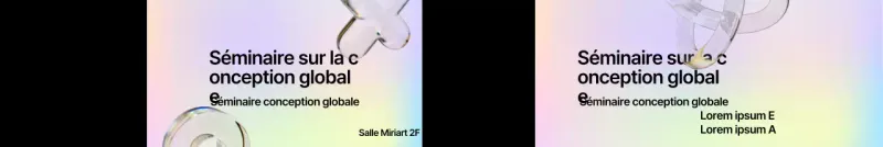 Un séminaire coloré, simple et moderne