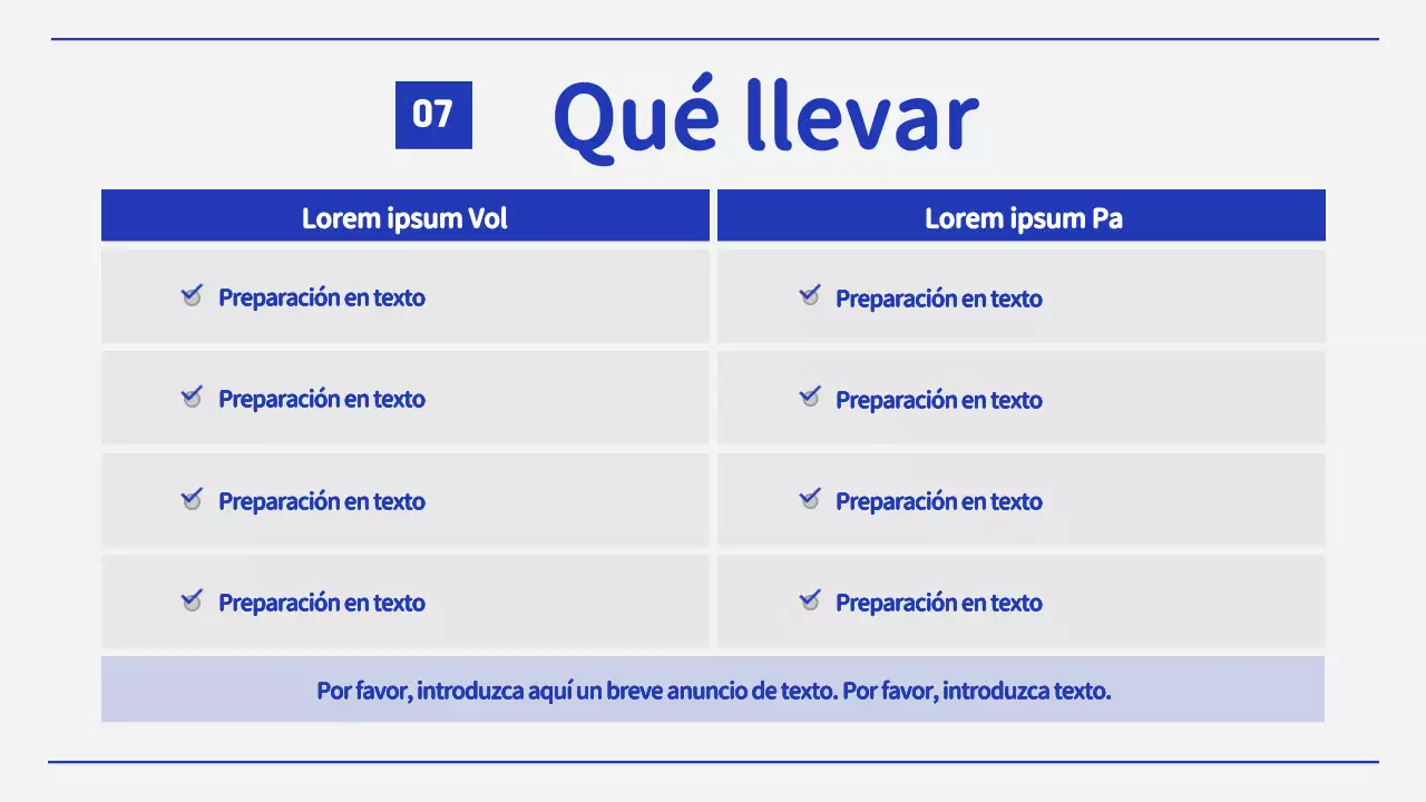 Una sencilla misión de verano con líneas azules y blancas