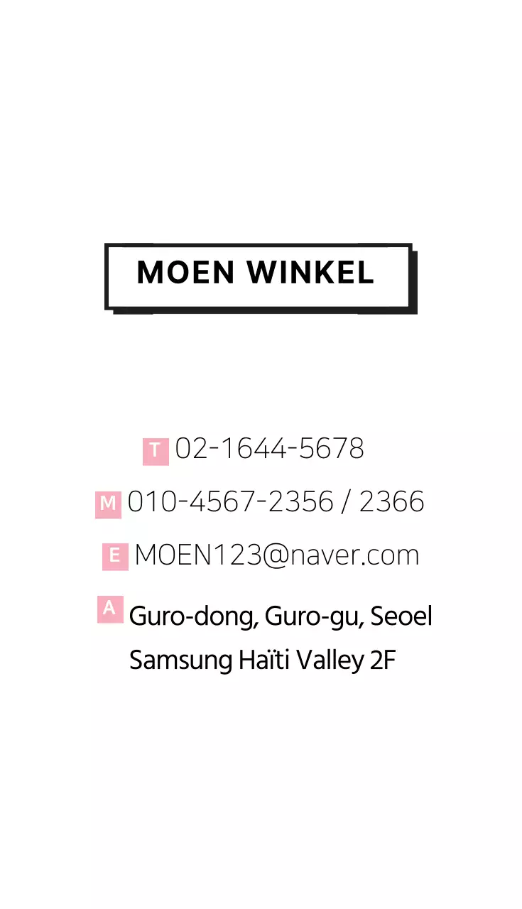 MOEN WINKEL
