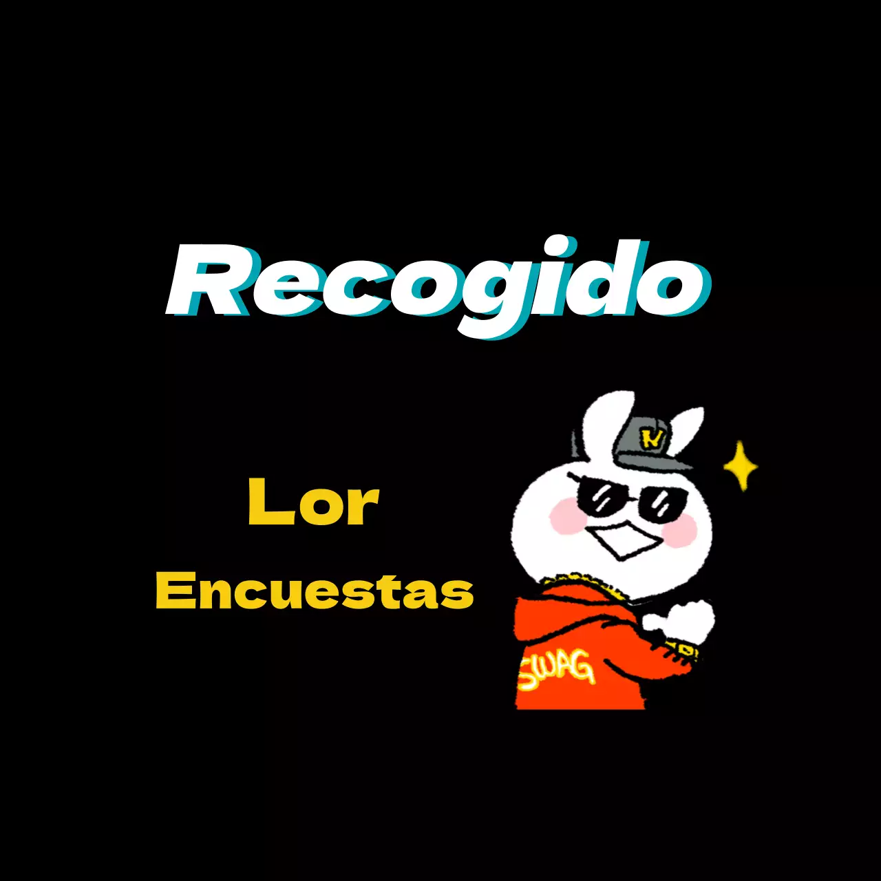 Ilustración en negro Letras bonitas Destacar Servicio Evento Etiqueta