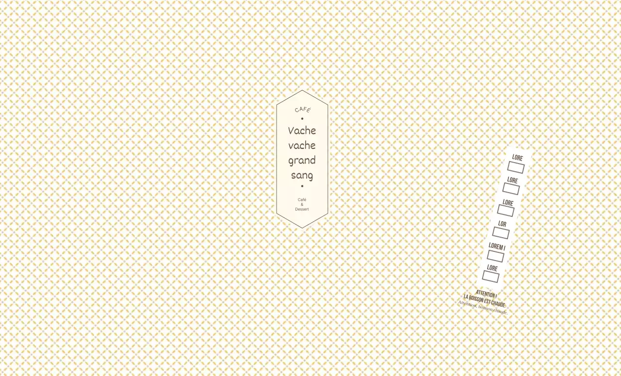 Café à carreaux jaunes