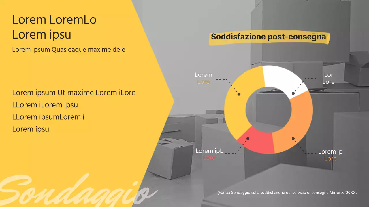 Introduzione di un semplice quickservice giallo e nero