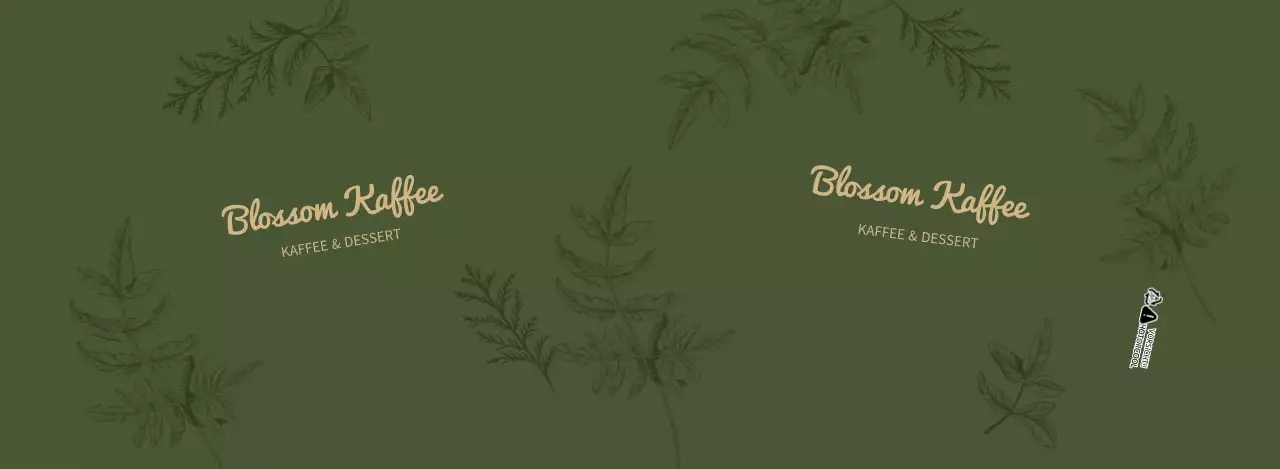 Green Line Illustration Cafe