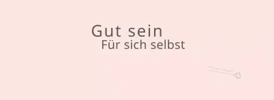 Einfacher englischer Schriftzug in Rosa