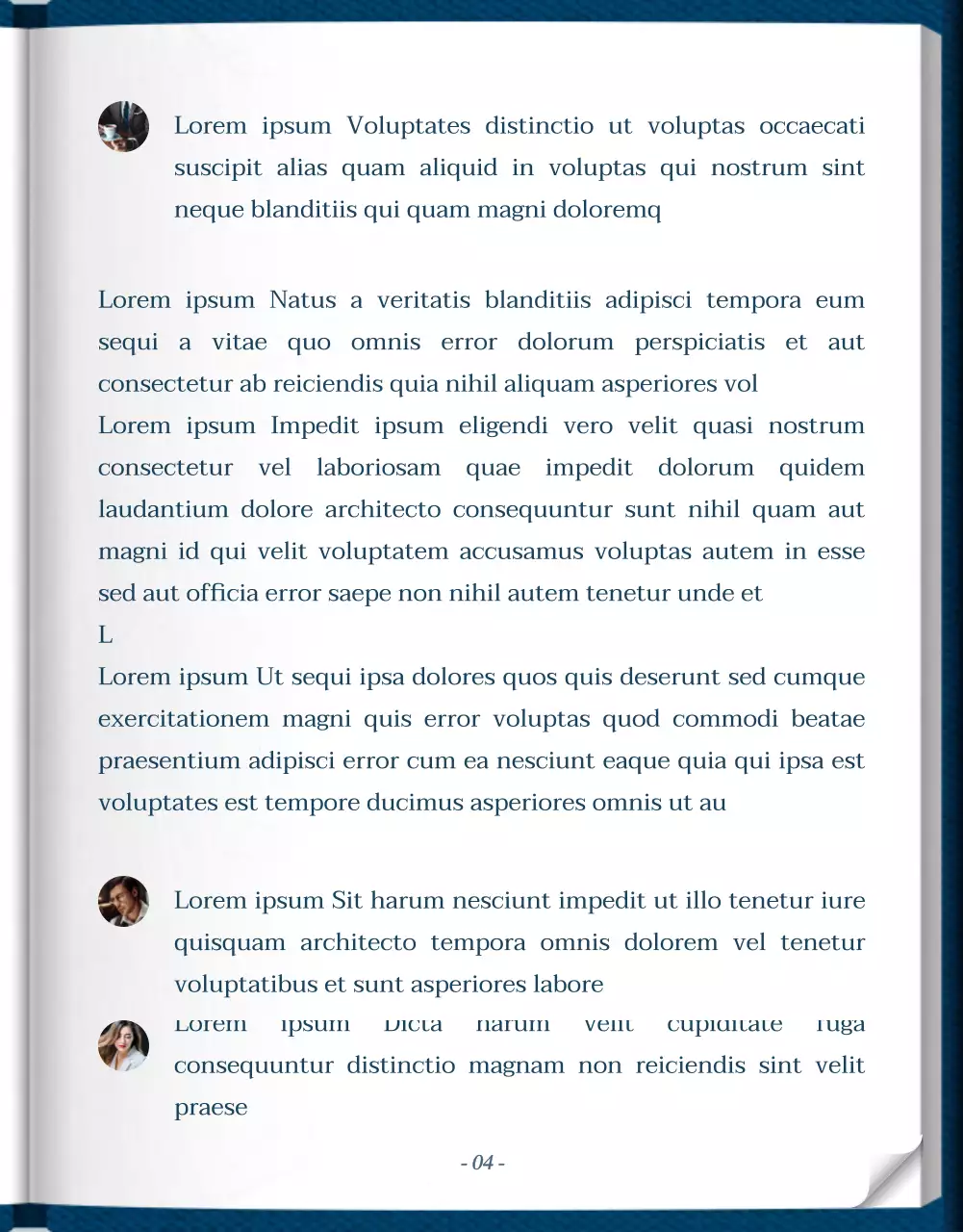 Web novel storytelling in blauw en wit met een stijlvol en elegant klassiek boekconcept