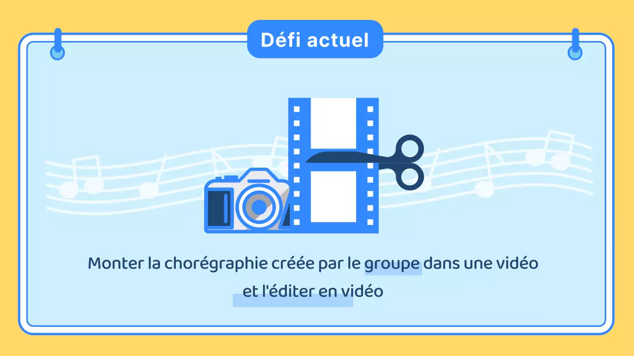 Jaune bleu illustration mignonne école éducation physique matériel de cours