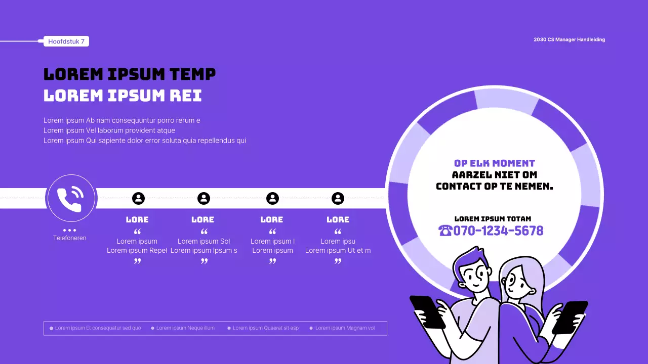 Paars Geïllustreerd CS Servicehandboek Thema