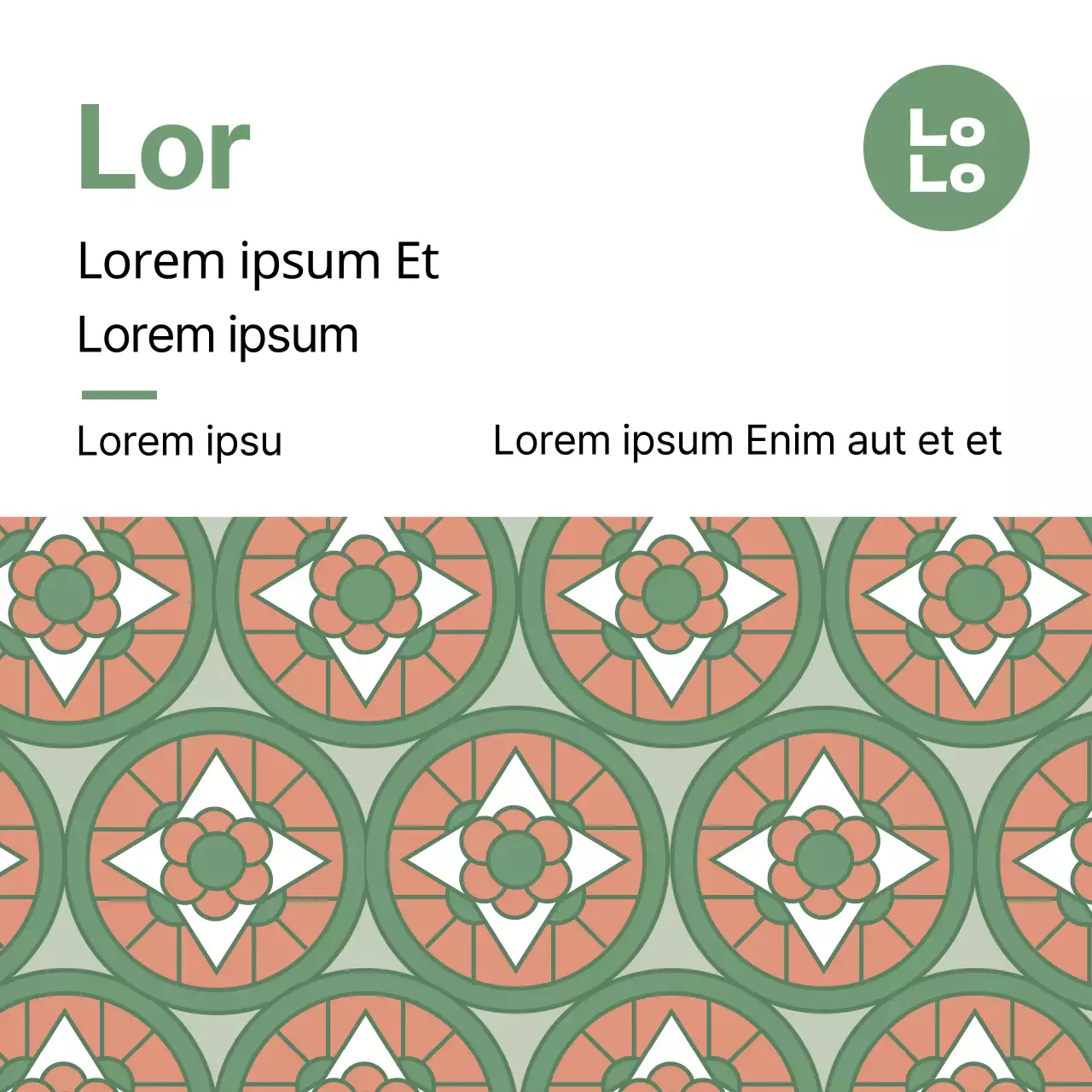 Étiquette hanwa pour aliments traditionnels avec motif chartreuse