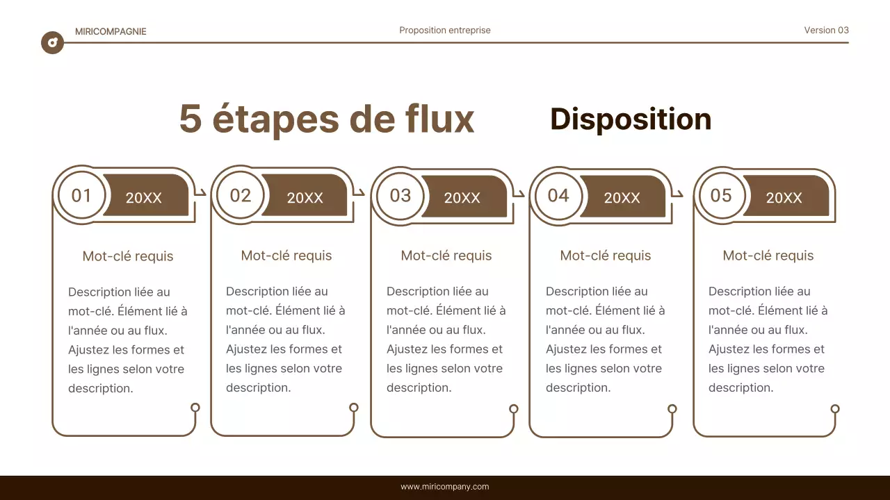 Rapport simple de mise en évidence du texte en marron et blanc