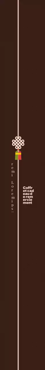 Coffret traditionnel marron pour Thanksgiving