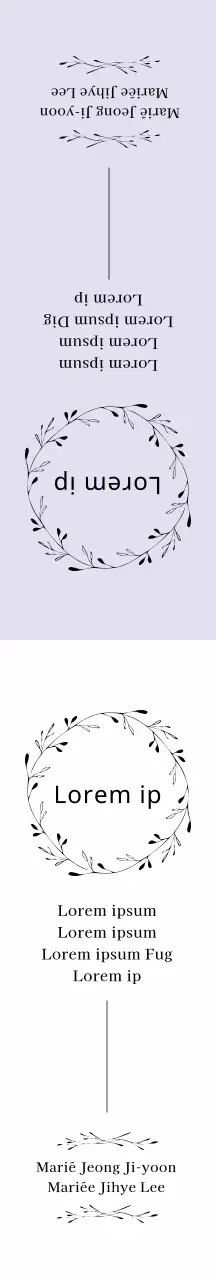 Faveurs de mariage illustrées à la lavande