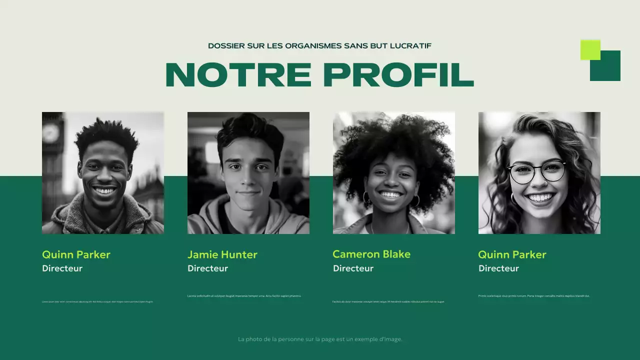 green modern non-profit announcement