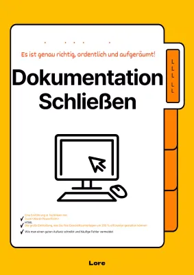 Grundlegende Dateidokumentation in Gelb und Orange erklärt