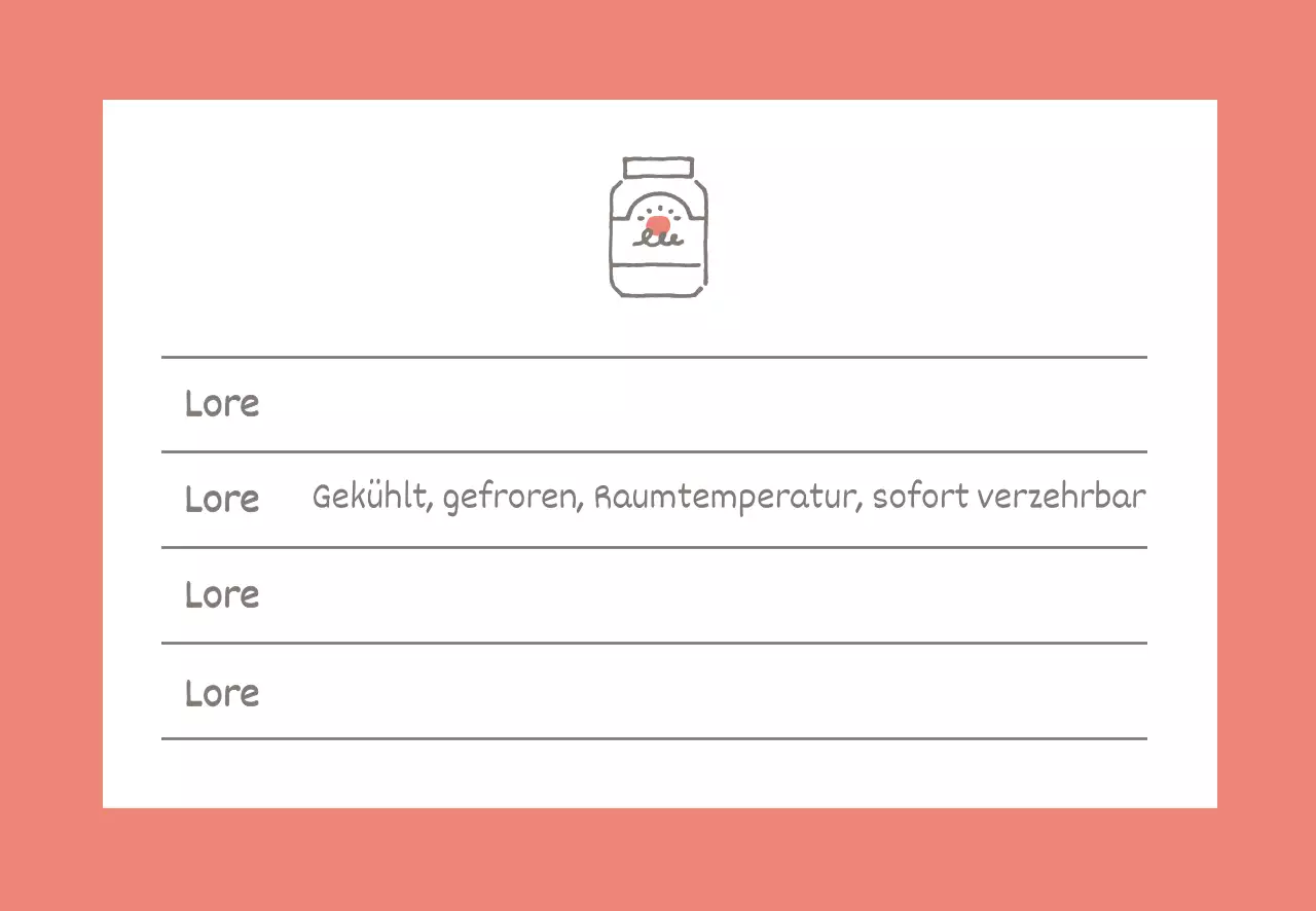 rosa Symbol einfaches Verfallsdatum für Lebensmittel