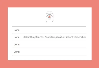 rosa Symbol einfaches Verfallsdatum für Lebensmittel