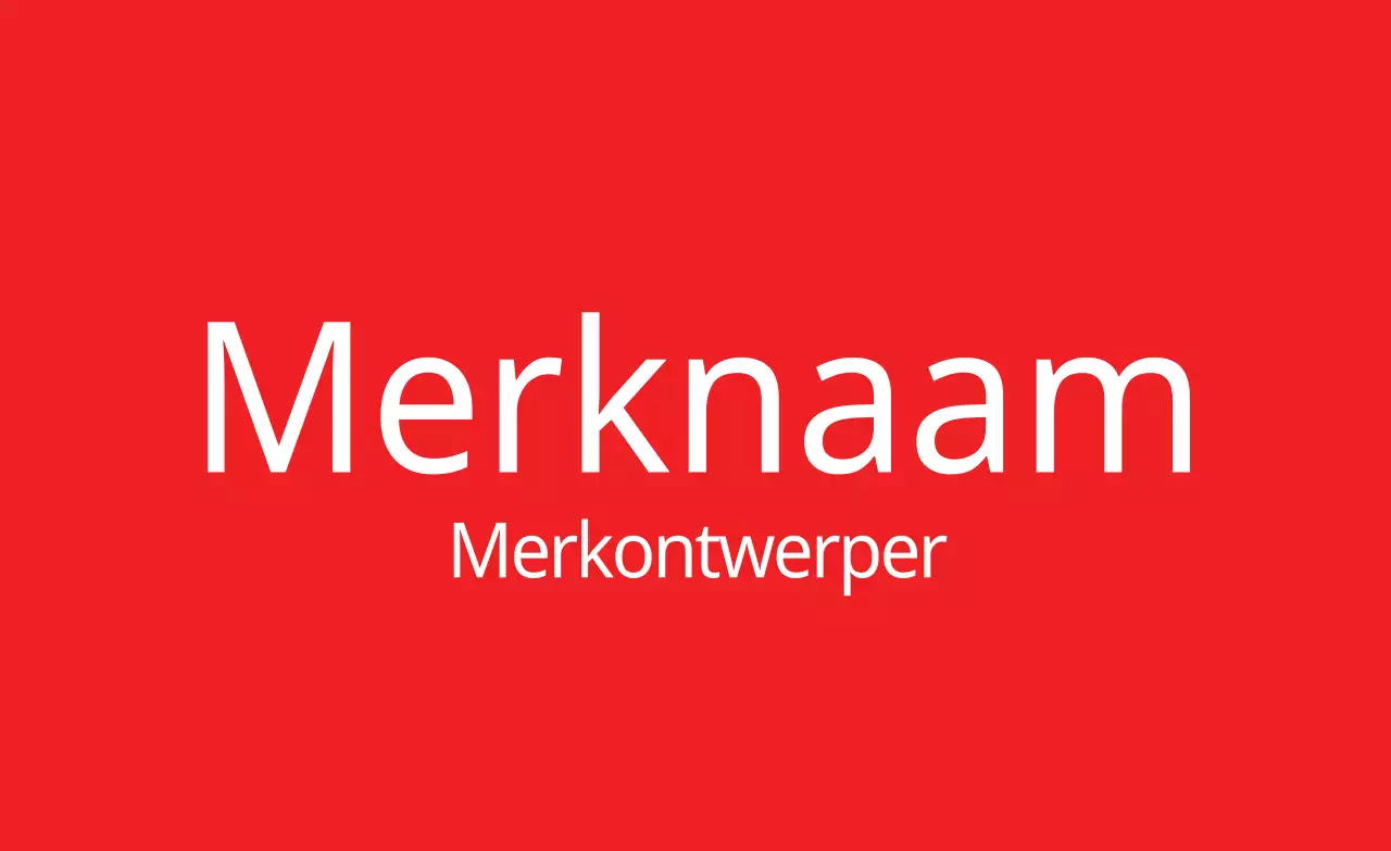 Rood wit eenvoudige branding