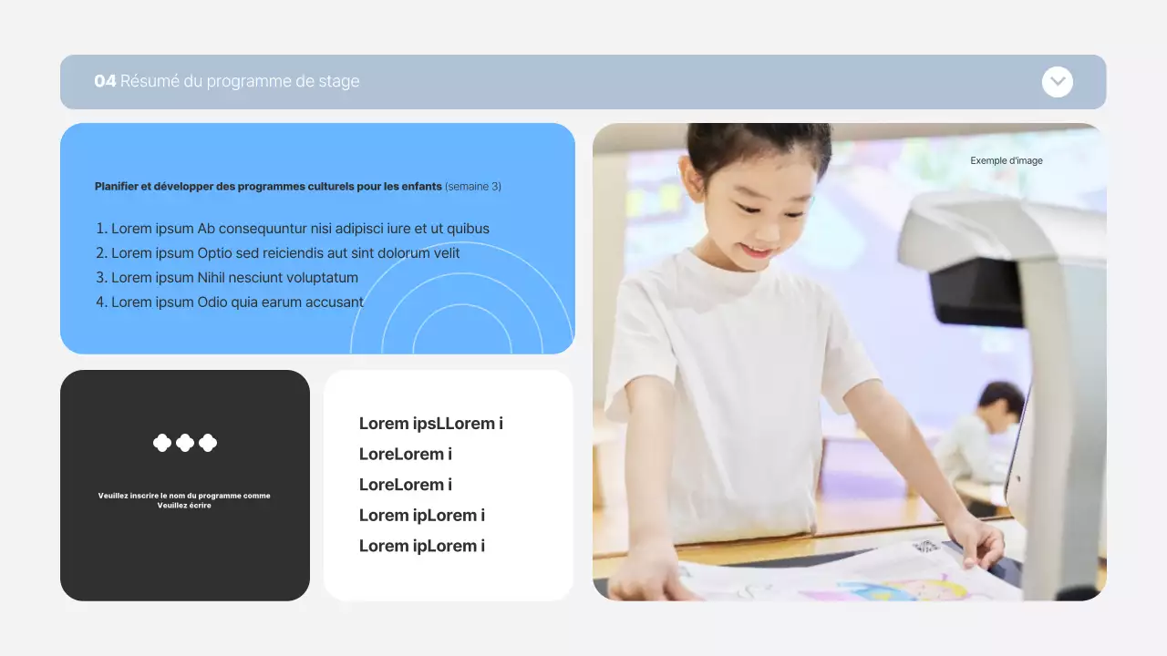 Rapport de laboratoire avec cadres bleu et orange