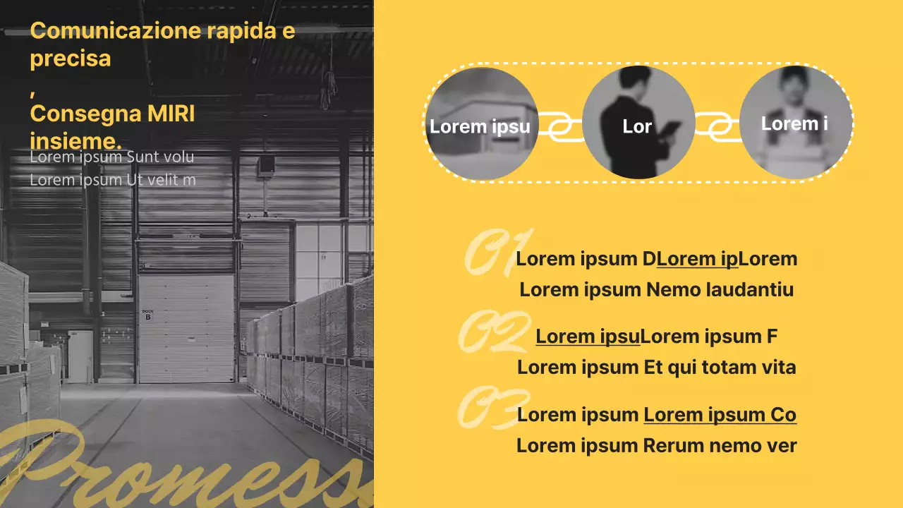 Introduzione di un semplice quickservice giallo e nero